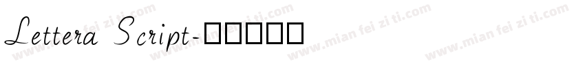 Lettera Script字体转换